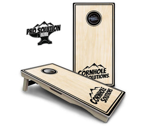 Pinstripe CS Logo Cornhole Boards - Pro Solution Elite Series by Cornhole Solutions, custom cornhole board detail photo 3