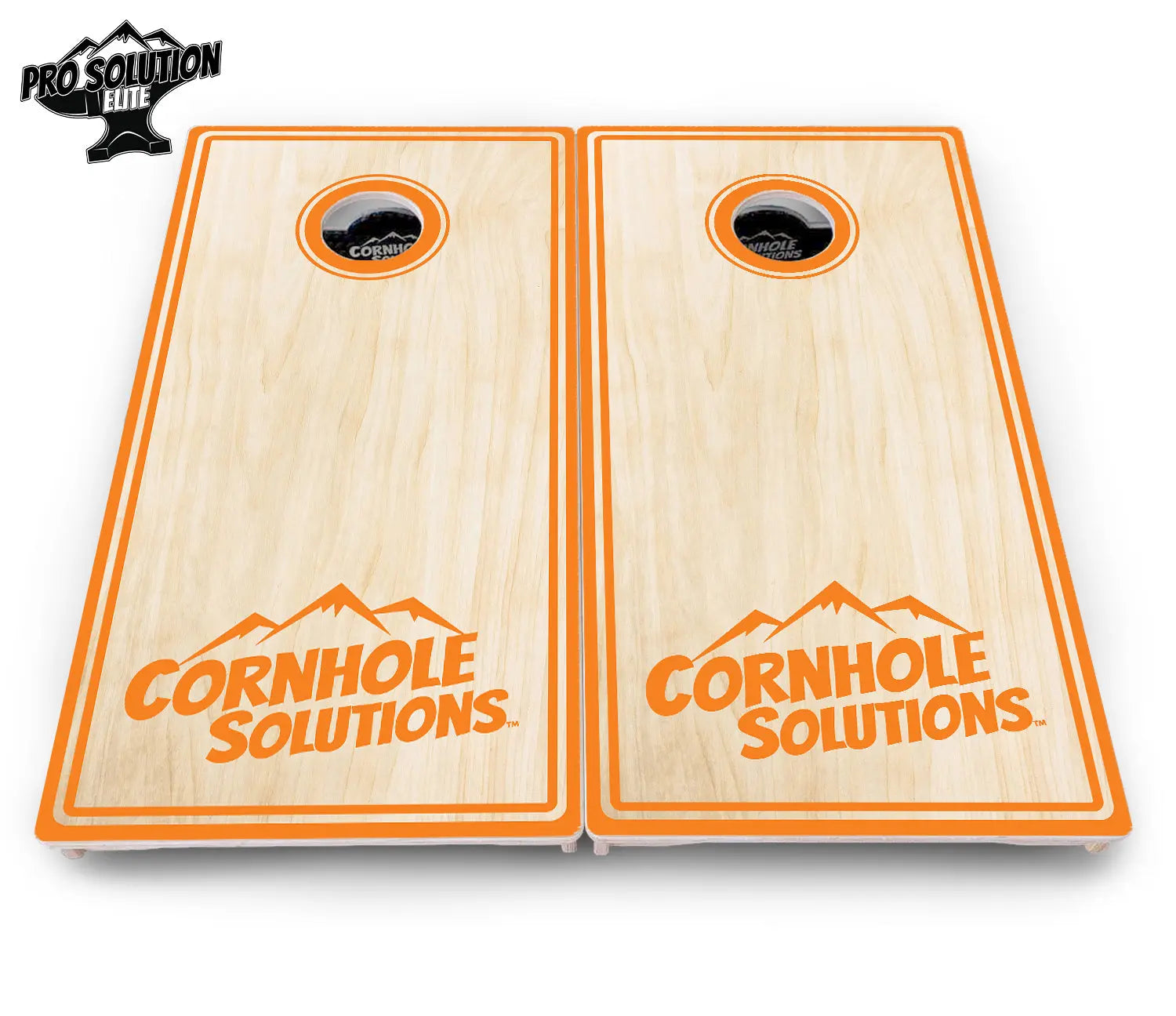 Pinstripe CS Logo Cornhole Boards - Pro Solution Elite Series by Cornhole Solutions, custom cornhole board detail photo 14