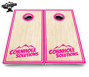 Pinstripe CS Logo Cornhole Boards - Pro Solution Elite Series by Cornhole Solutions, custom cornhole board detail photo 16
