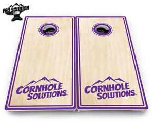 Pinstripe CS Logo Cornhole Boards - Pro Solution Elite Series by Cornhole Solutions, custom cornhole board detail photo 18