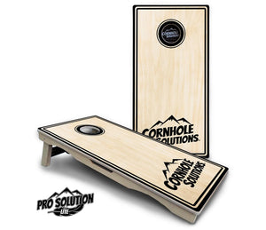 Pinstripe CS Logo Cornhole Boards - Pro Solution Lite Series Cornhole Solutions