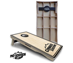 Pinstripe CS Logo Cornhole Boards - Pro Solution Lite Series Cornhole Solutions