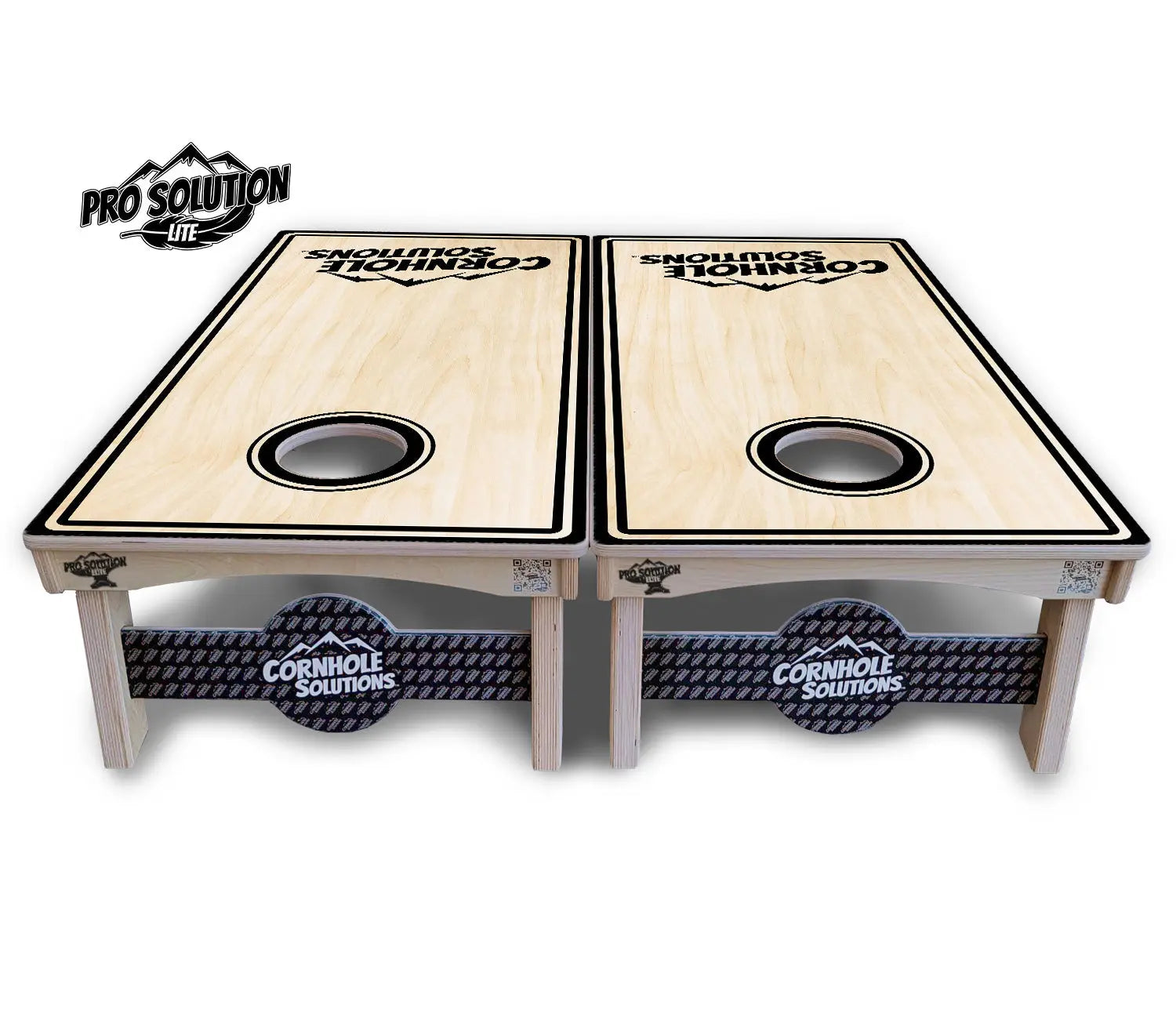 Pinstripe CS Logo Cornhole Boards - Pro Solution Lite Series Cornhole Solutions