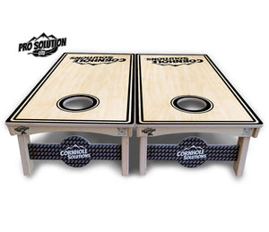 Pinstripe CS Logo Cornhole Boards - Pro Solution Lite Series Cornhole Solutions