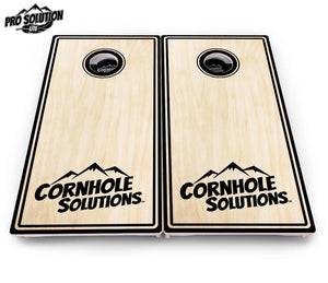 Pinstripe CS Logo Cornhole Boards - Pro Solution Lite Series Cornhole Solutions