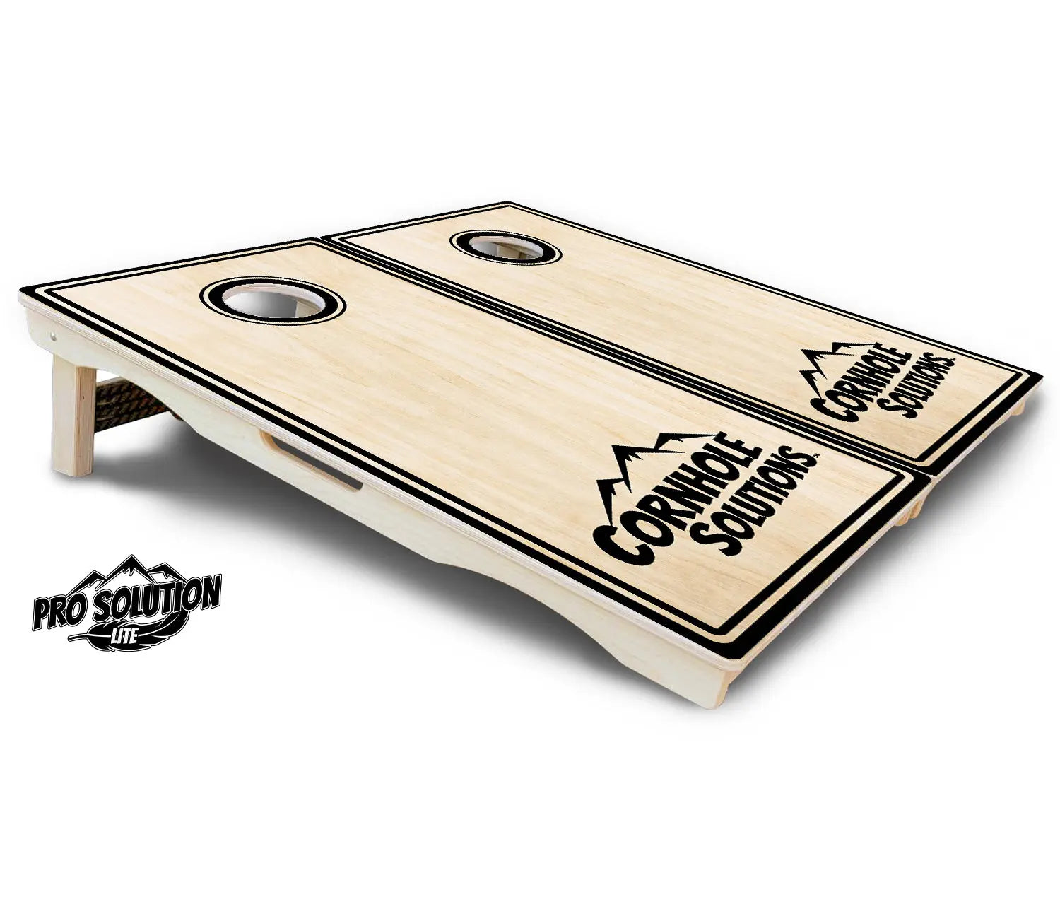 Pinstripe CS Logo Cornhole Boards - Pro Solution Lite Series Cornhole Solutions