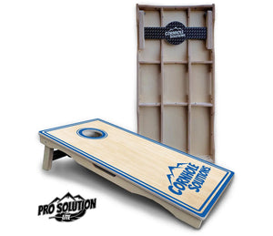 Pinstripe CS Logo Cornhole Boards - Pro Solution Lite Series Cornhole Solutions