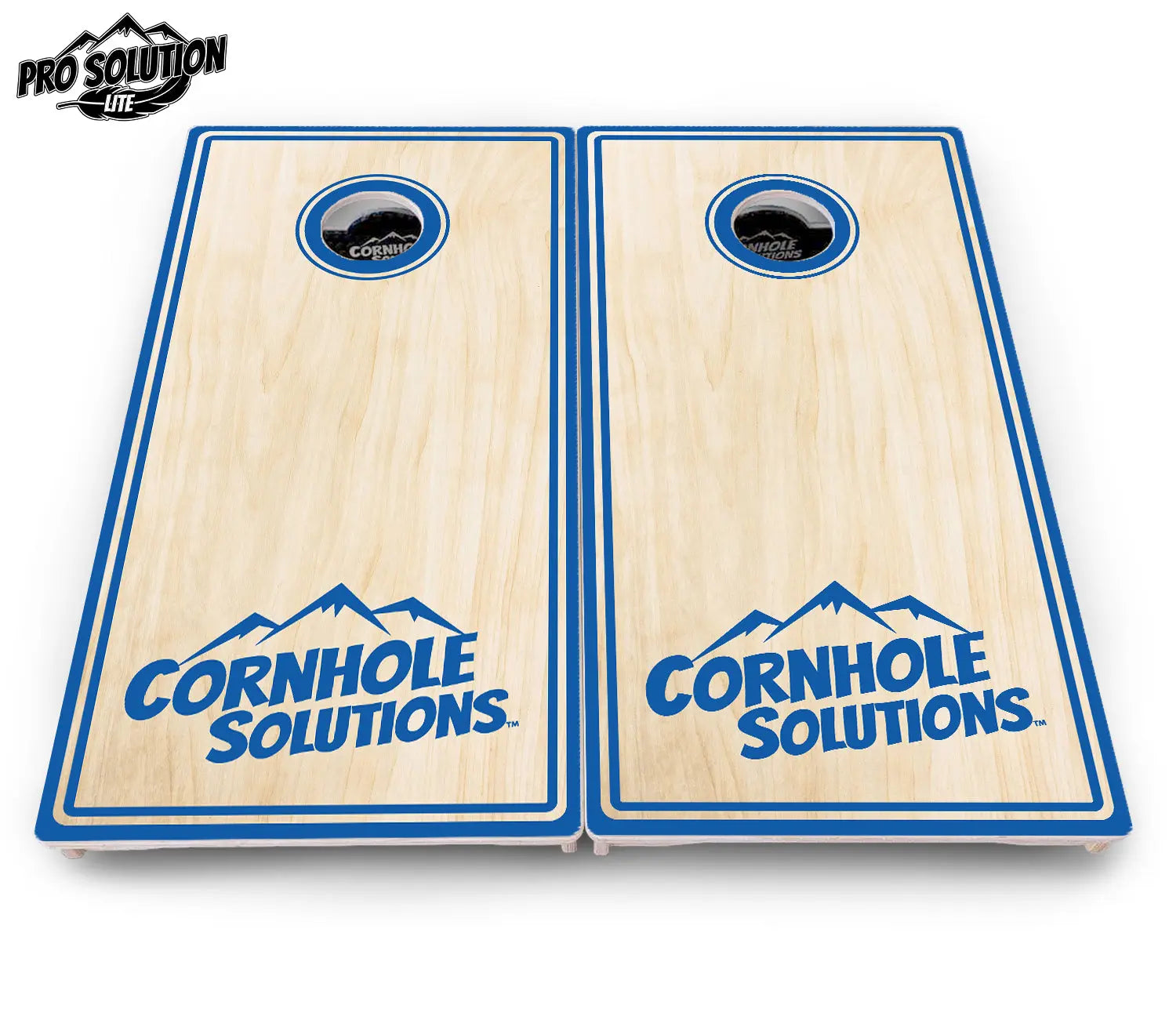 Pinstripe CS Logo Cornhole Boards - Pro Solution Lite Series Cornhole Solutions