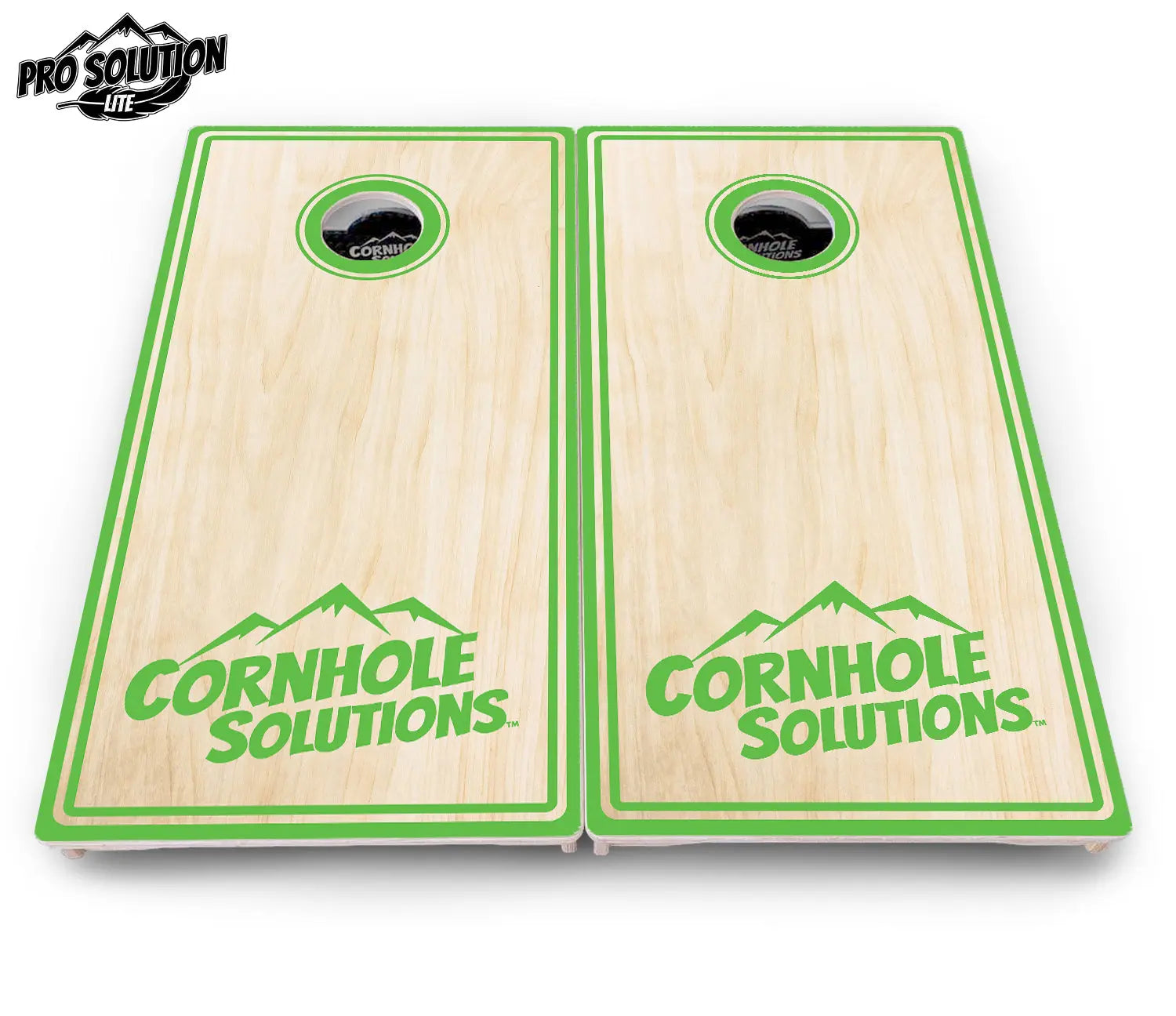 Pinstripe CS Logo Cornhole Boards - Pro Solution Lite Series Cornhole Solutions