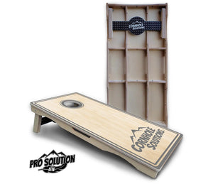 Pinstripe CS Logo Cornhole Boards - Pro Solution Lite Series Cornhole Solutions