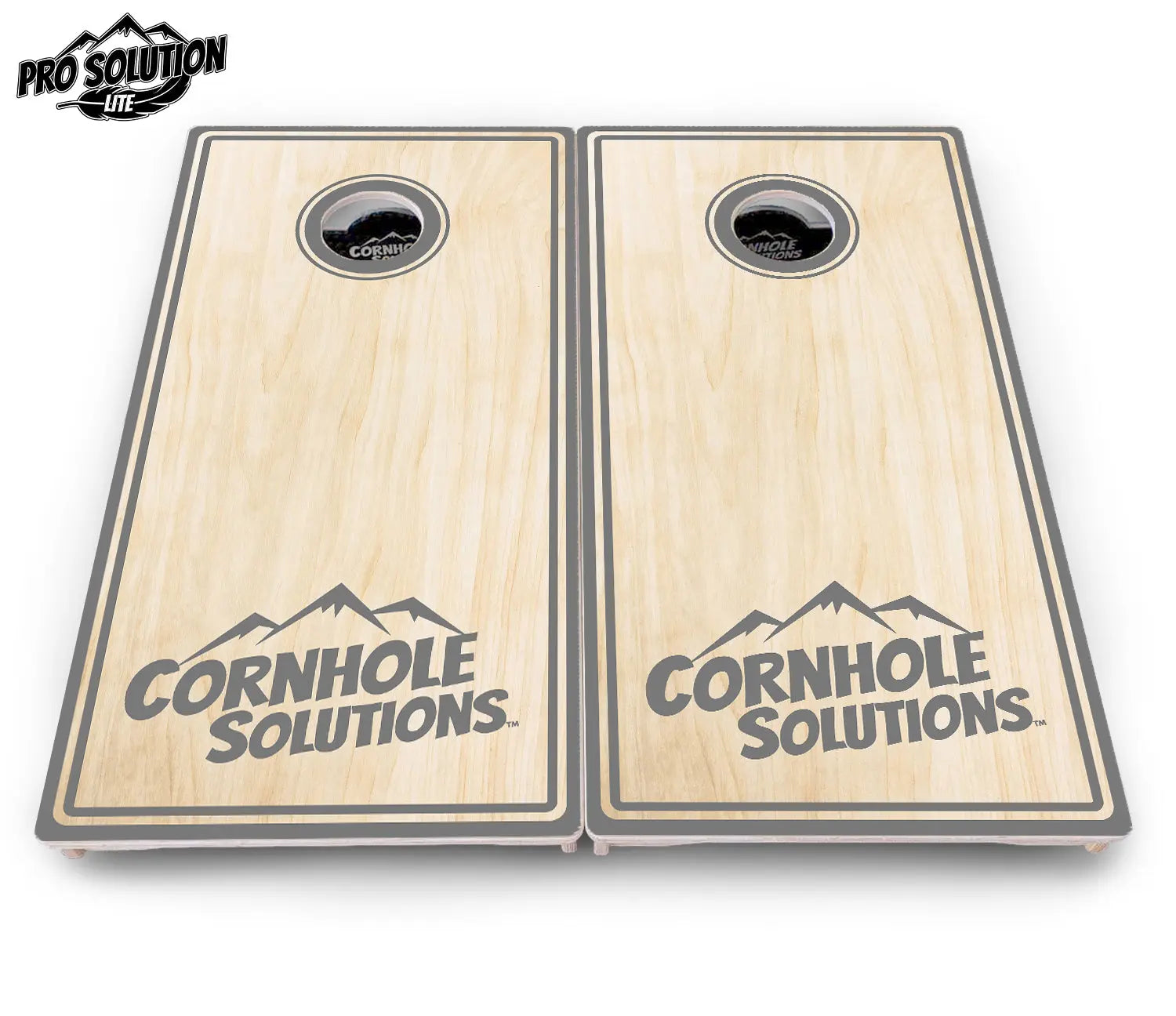 Pinstripe CS Logo Cornhole Boards - Pro Solution Lite Series Cornhole Solutions