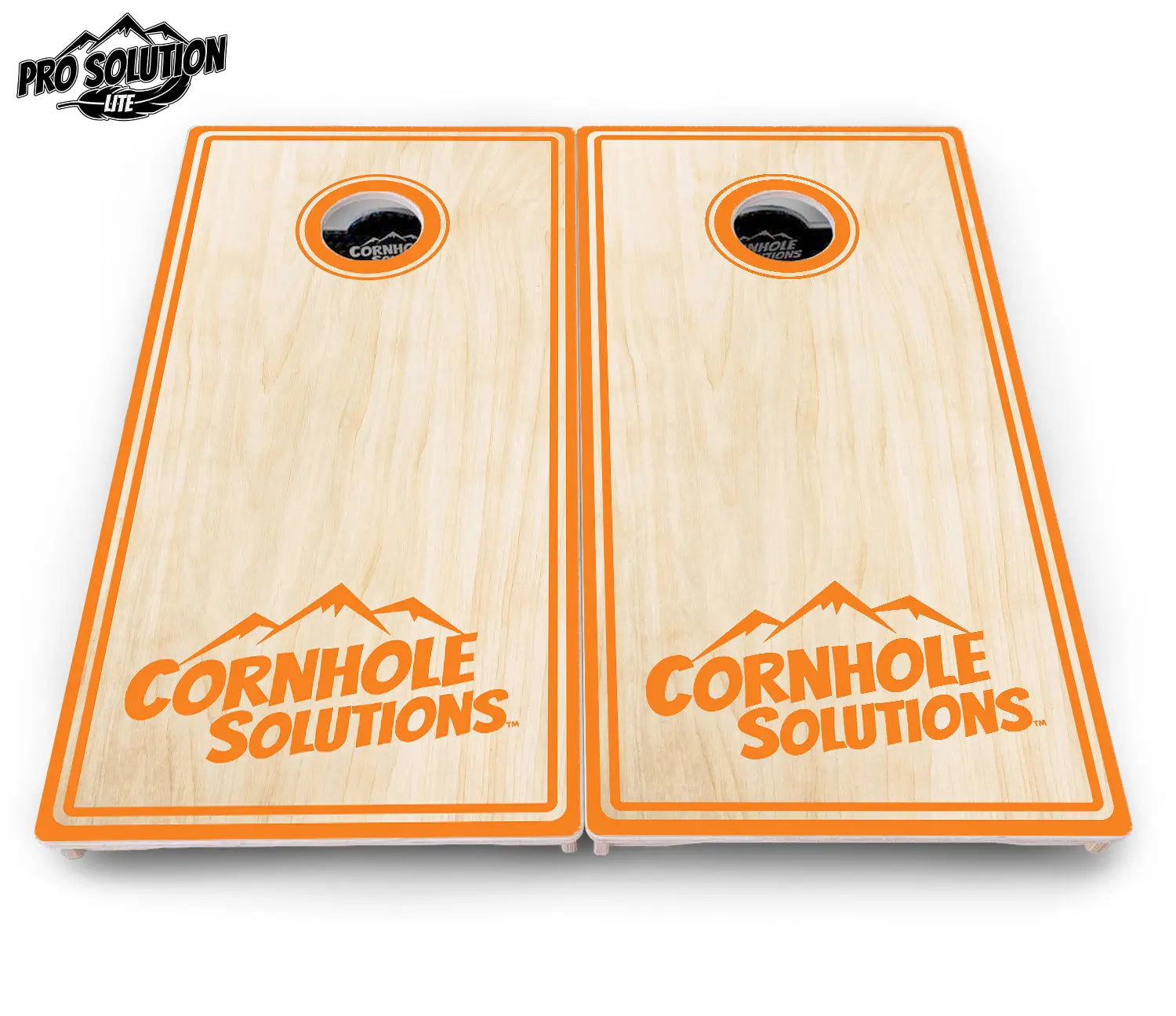 Pinstripe CS Logo Cornhole Boards - Pro Solution Lite Series Cornhole Solutions