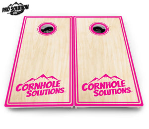 Pinstripe CS Logo Cornhole Boards - Pro Solution Lite Series Cornhole Solutions