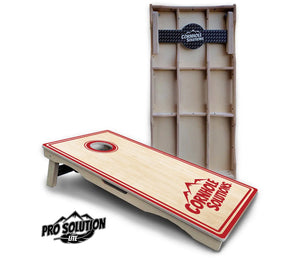 Pinstripe CS Logo Cornhole Boards - Pro Solution Lite Series Cornhole Solutions