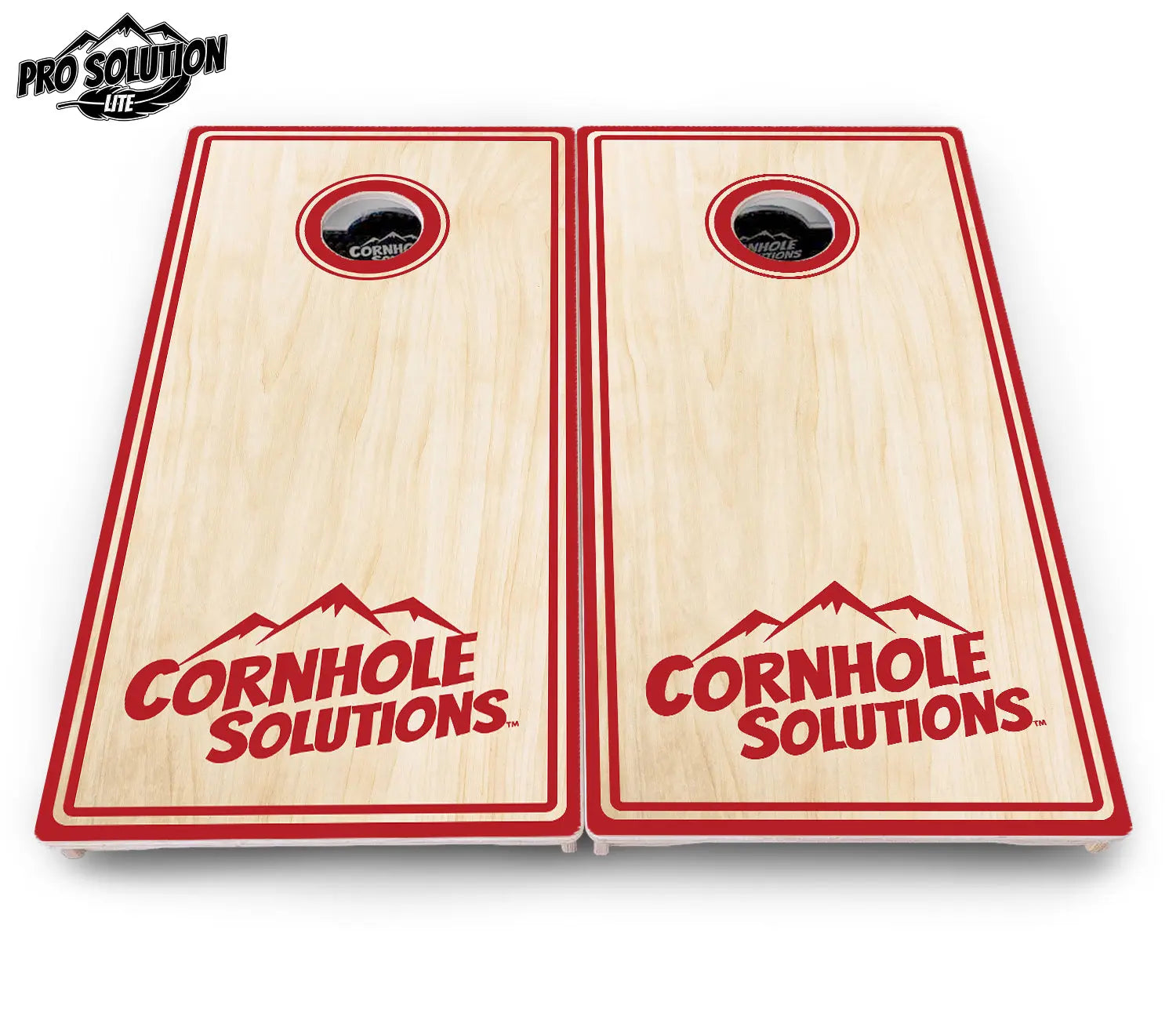 Pinstripe CS Logo Cornhole Boards - Pro Solution Lite Series Cornhole Solutions