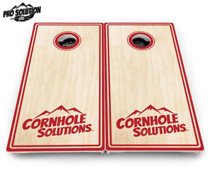 Pinstripe CS Logo Cornhole Boards - Pro Solution Lite Series Cornhole Solutions