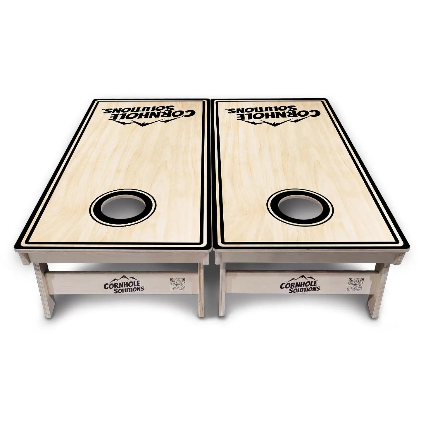 Pinstripe CS Logo Cornhole Boards - Professional Tournament Series by Cornhole Solutions, custom cornhole board detail photo 5