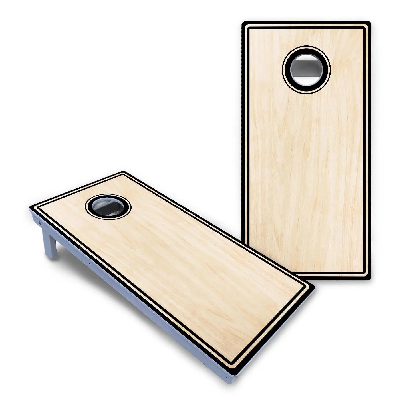 Pinstripe Cornhole Boards - All Weather Series by Cornhole Solutions, custom cornhole board detail photo 2