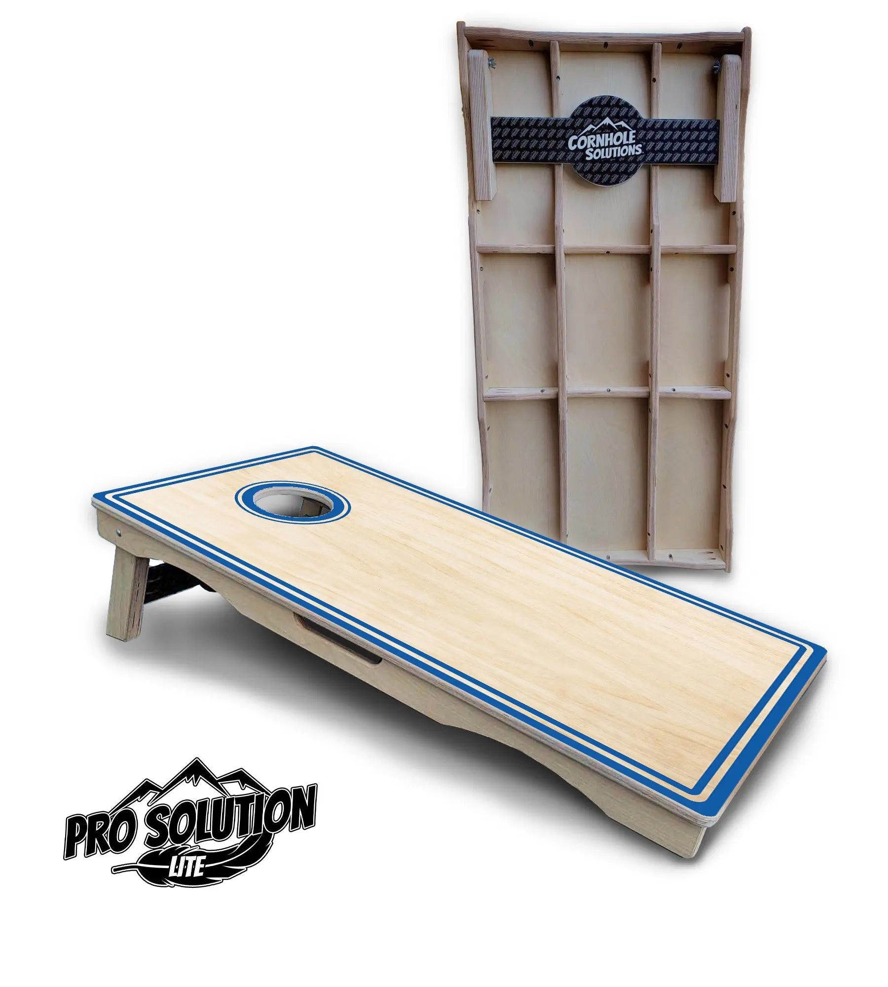 Pinstripe Cornhole Boards - Pro Solution Lite Series by Cornhole Solutions, custom cornhole board main product photo