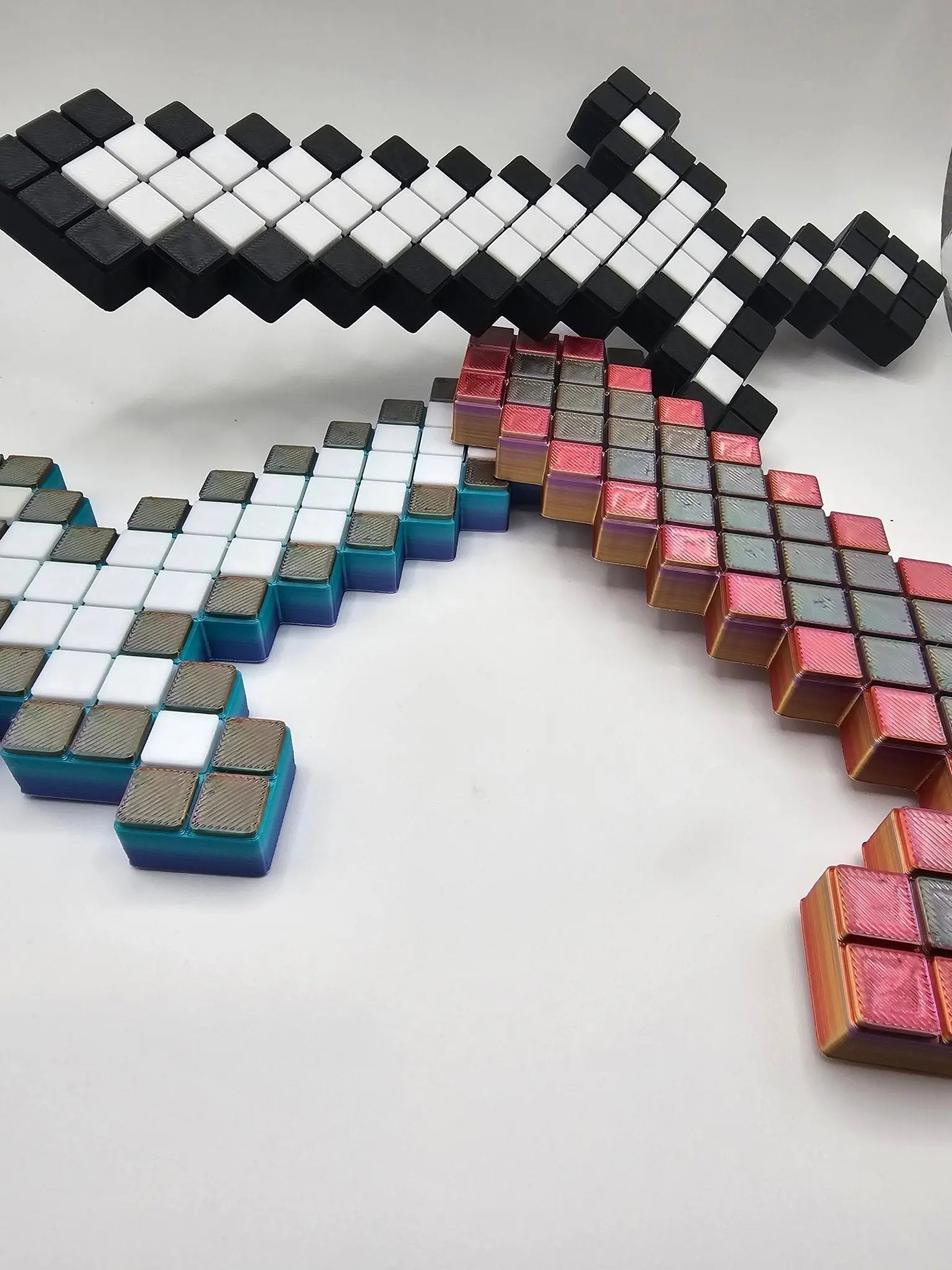 Pixel Sword Toy: 3D Printed Minecraft Inspired Sword - The Tween Space - Handmade Mississippi Gift