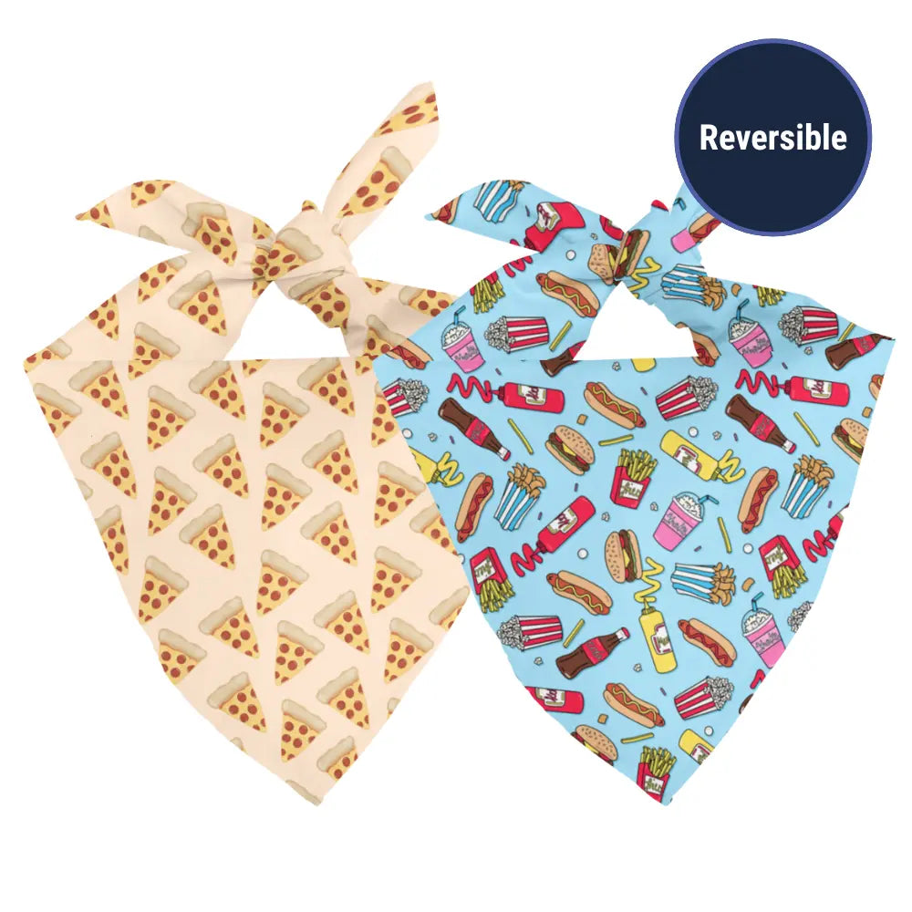 Pizza & Food Dog Bandana by Dog Bandana Co., pet accessory detail photo 2