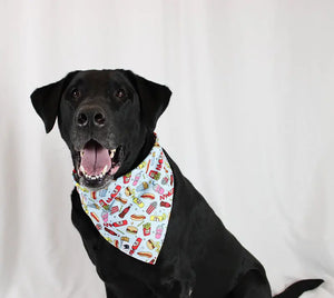 Pizza & Food Dog Bandana by Dog Bandana Co., pet accessory detail photo 4