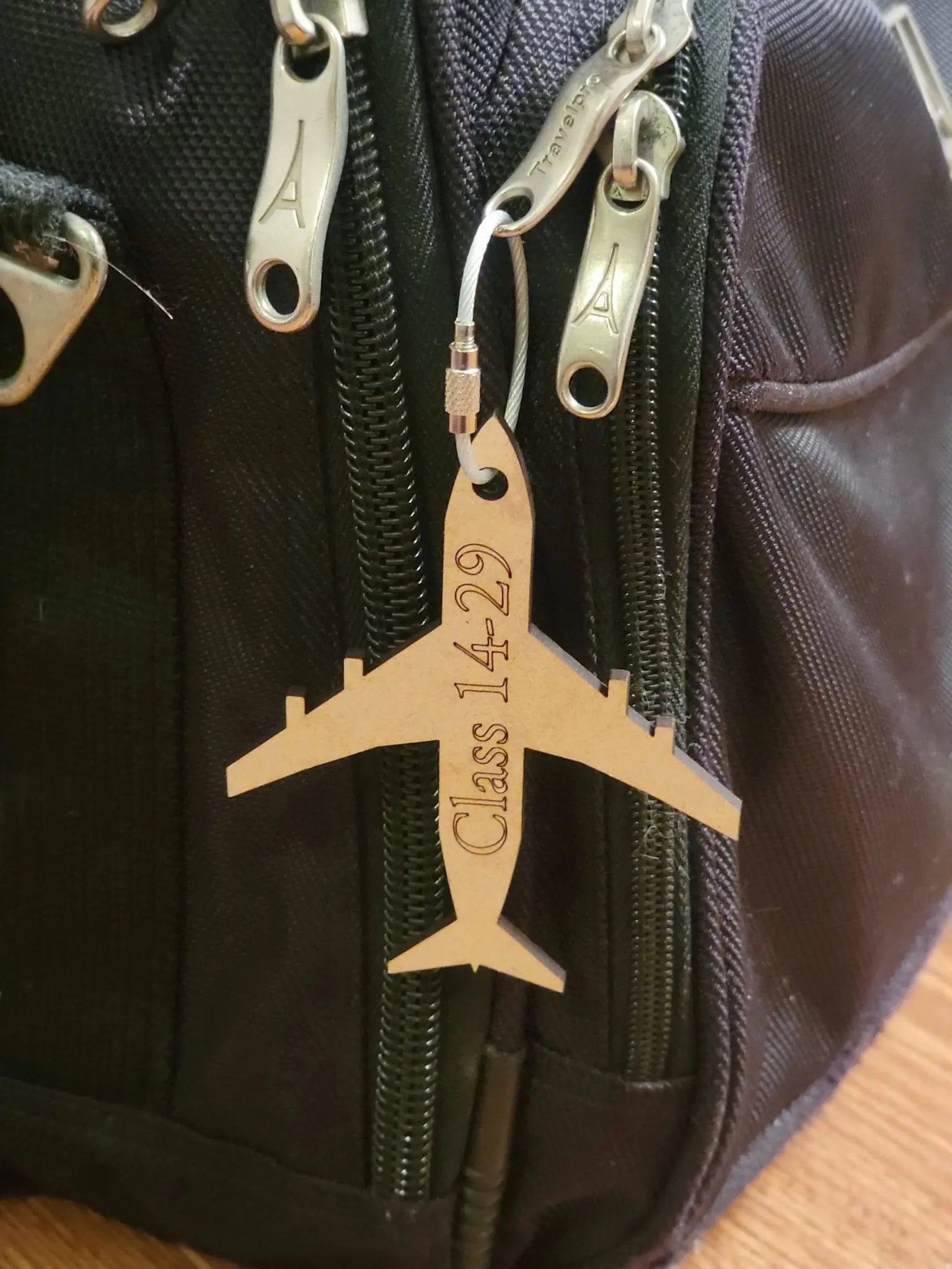 Plane with Class/Custom Text Bag Tag EverLee Creations