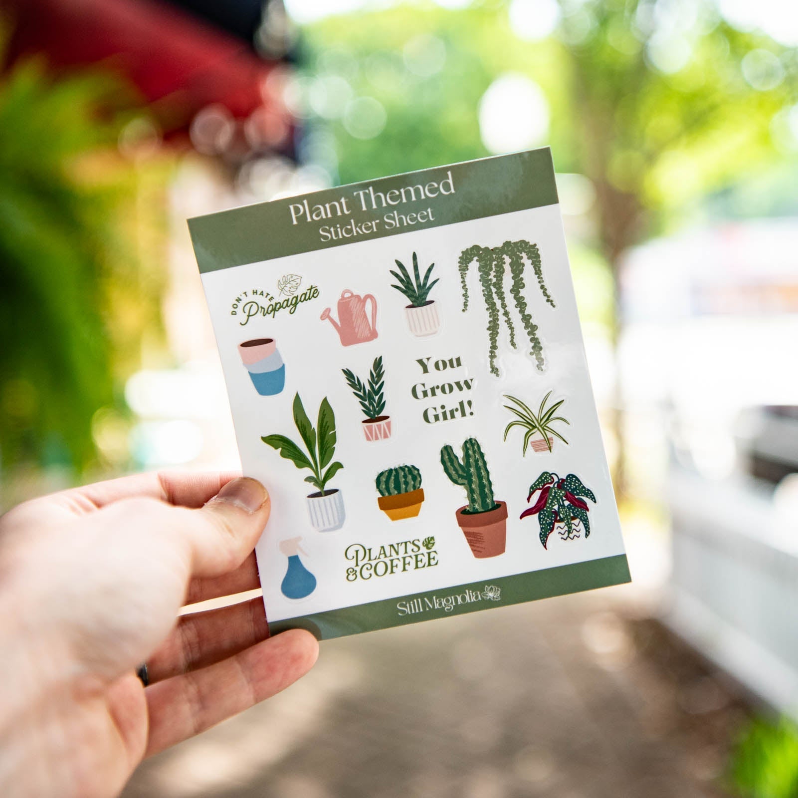 Plant Themed - Sticker Sheet by Still Magnolia, vinyl decal main product photo