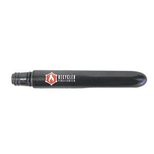 Black plastic Pokka Pen with Recycled Firefighter logo and screw cap.