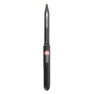 Pokka Pen, compact black pen with Recycled Firefighter logo