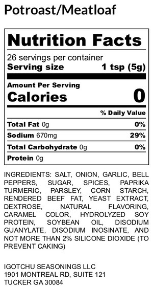 Igotchu Meatloaf seasoning by Igotchu Seasonings, Southern food gift detail photo 3