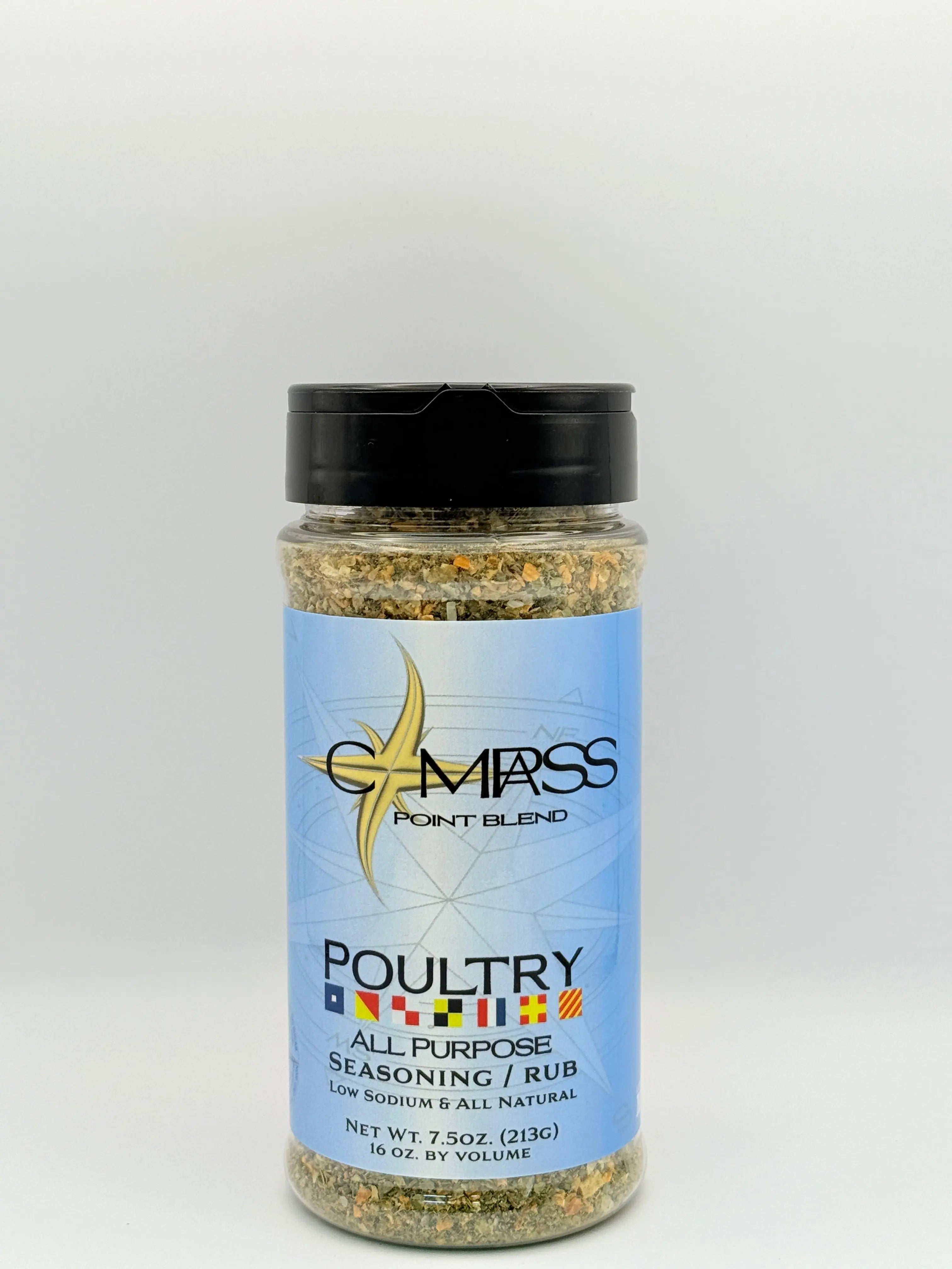 Compass Point Poultry Seasoning Blend: Low Sodium, All-Natural, Southern-Style Flavor for Chicken, Turkey & More!
