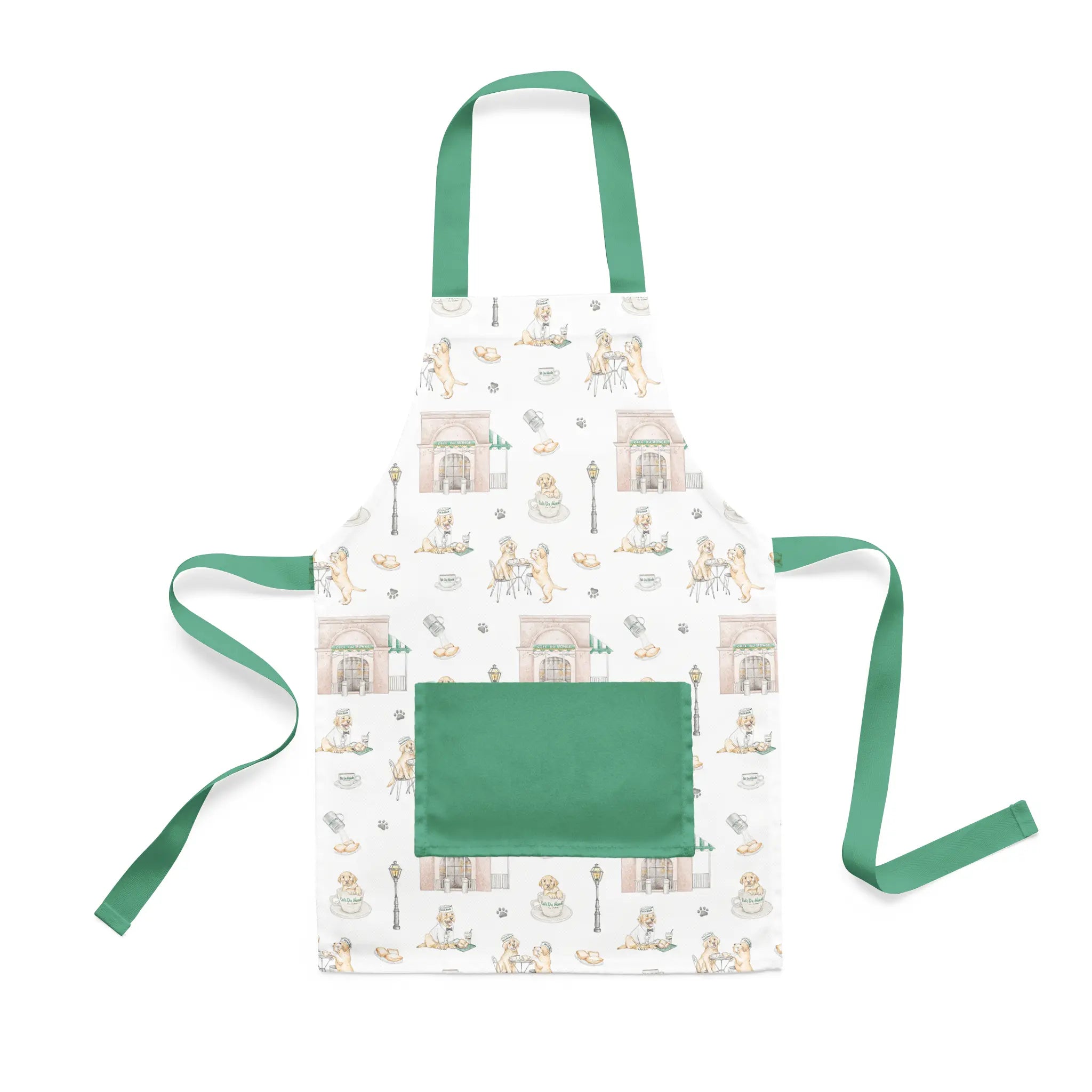 Powdered Sugar & Puppies Organic Cotton Kid's Apron Nola Tawk