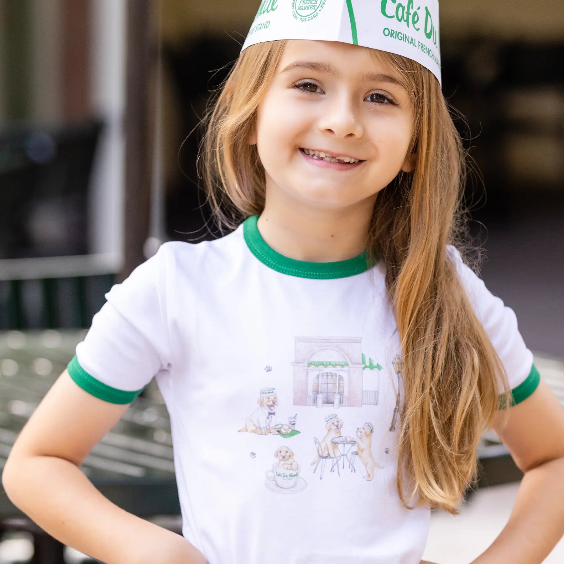 Powdered Sugar & Puppies Organic Cotton Kids Tshirt Nola Tawk