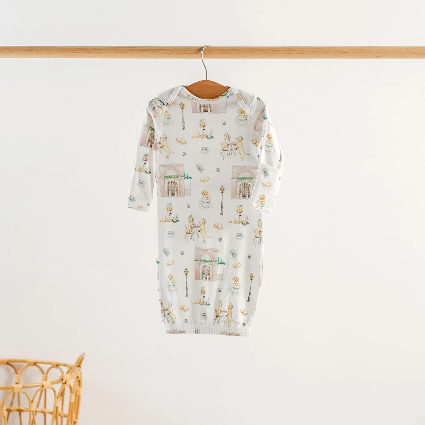 Powdered Sugar and Puppies Organic Cotton Kids Pajamas Nola Tawk