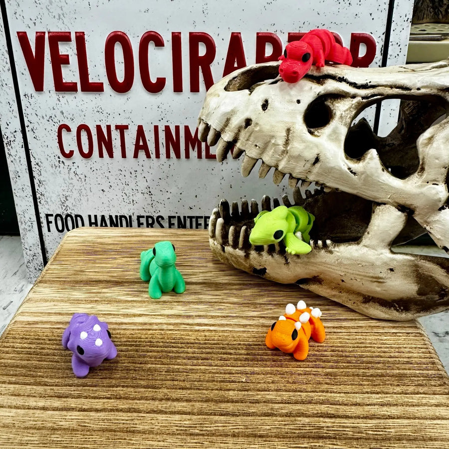 Prehistoric Pals Mini Fidget Toy Bundle | 3D Printed Dinosaur Toys