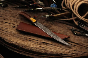 Premium Damascus Fillet Knife – 12.5" Handmade Precision Damascus Knife Store