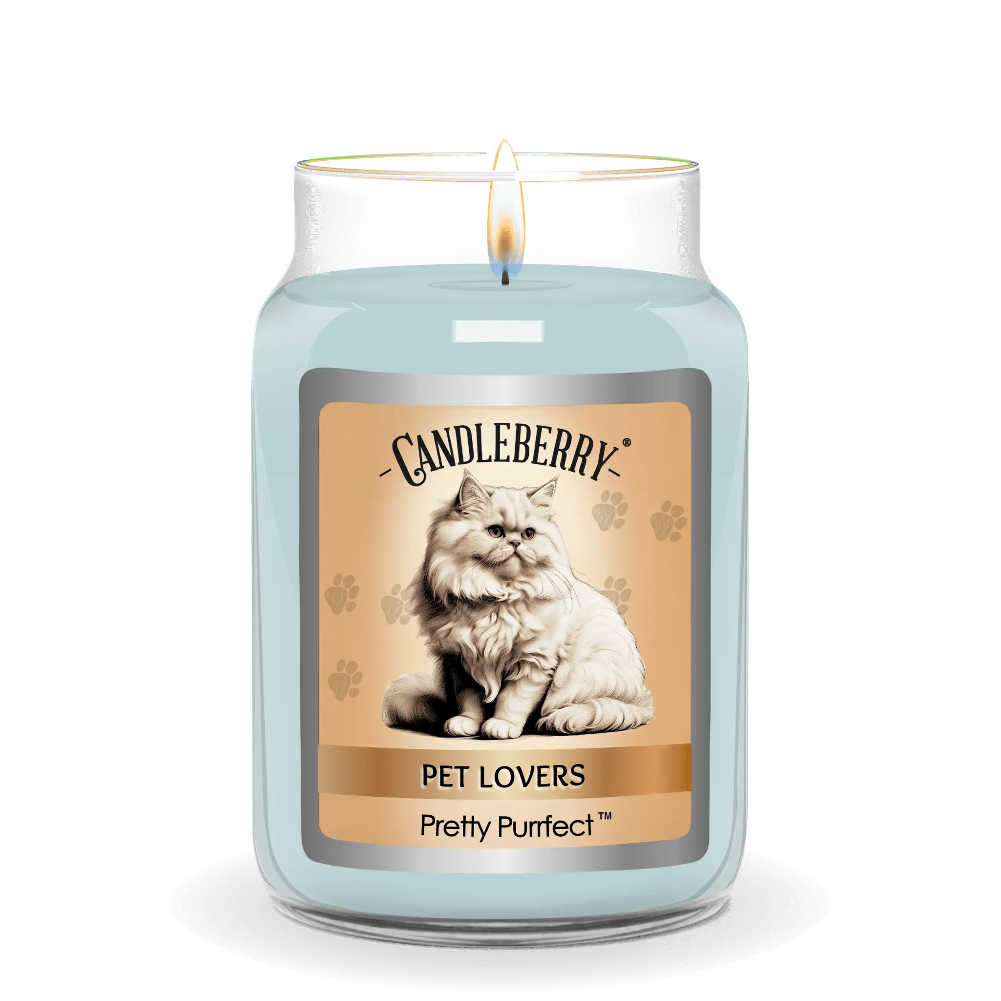 Pretty Purrfect™ - Large Jar Candle (Collective) by The Candleberry® Candle Company, scented candle detail photo 2