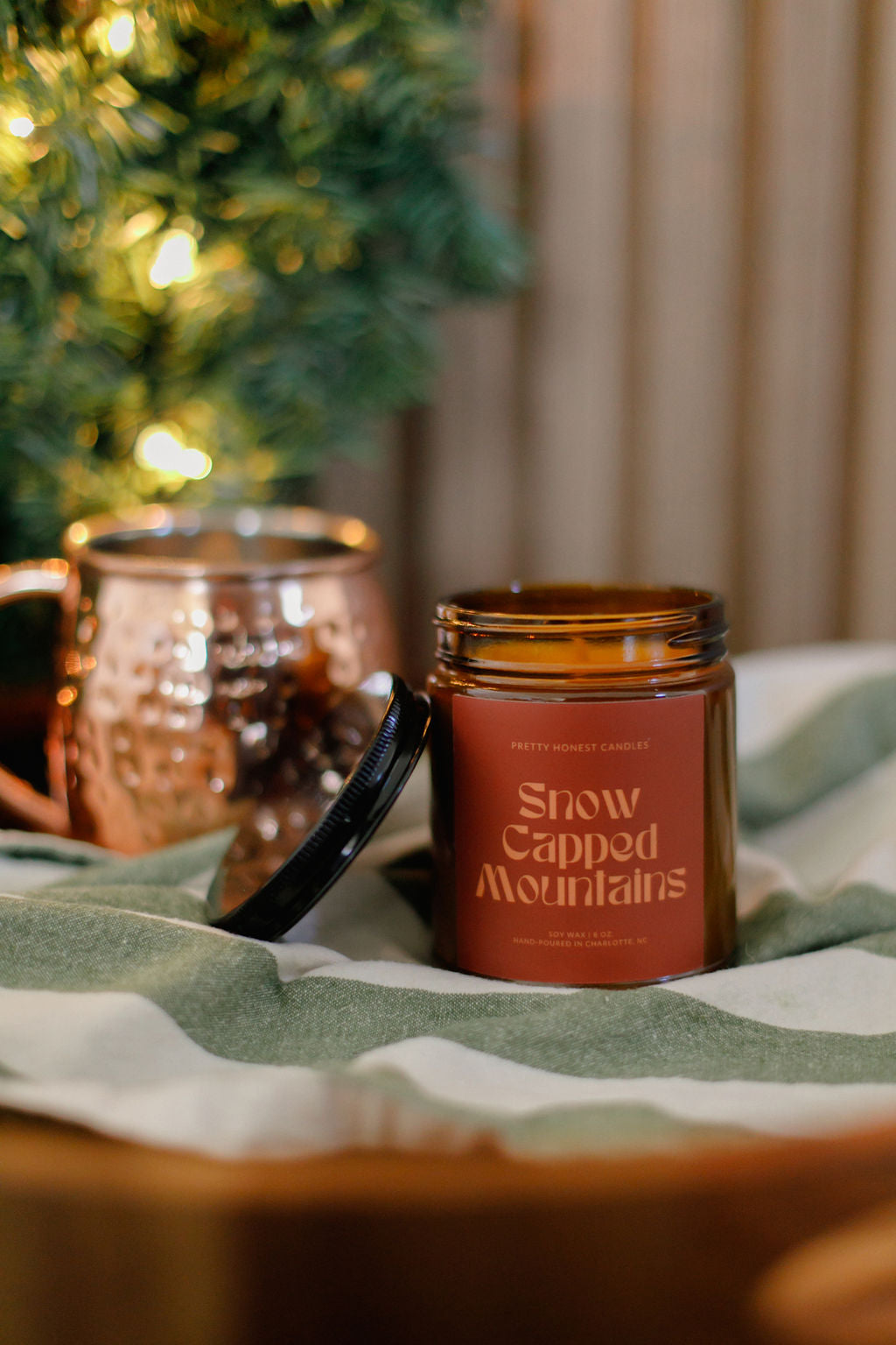 Snow Capped Mountains Mint Soy Candle