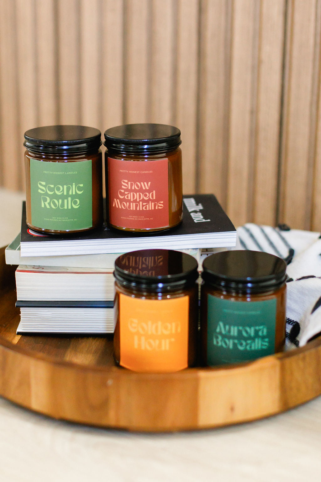 Snow Capped Mountains Mint Soy Candle