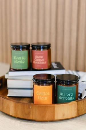 Snow Capped Mountains Mint Soy Candle