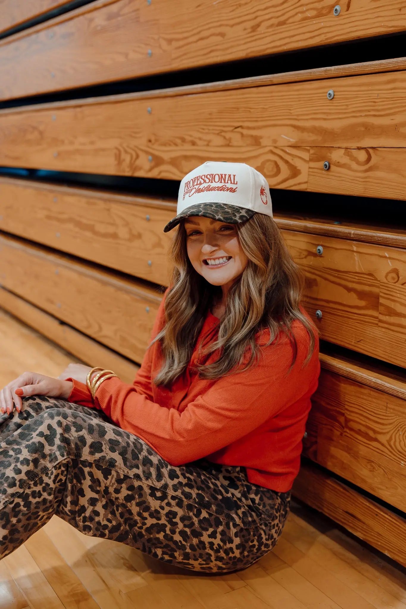 Professional Repeater of Instructions - Leopard Vintage Hat KenzKustomz
