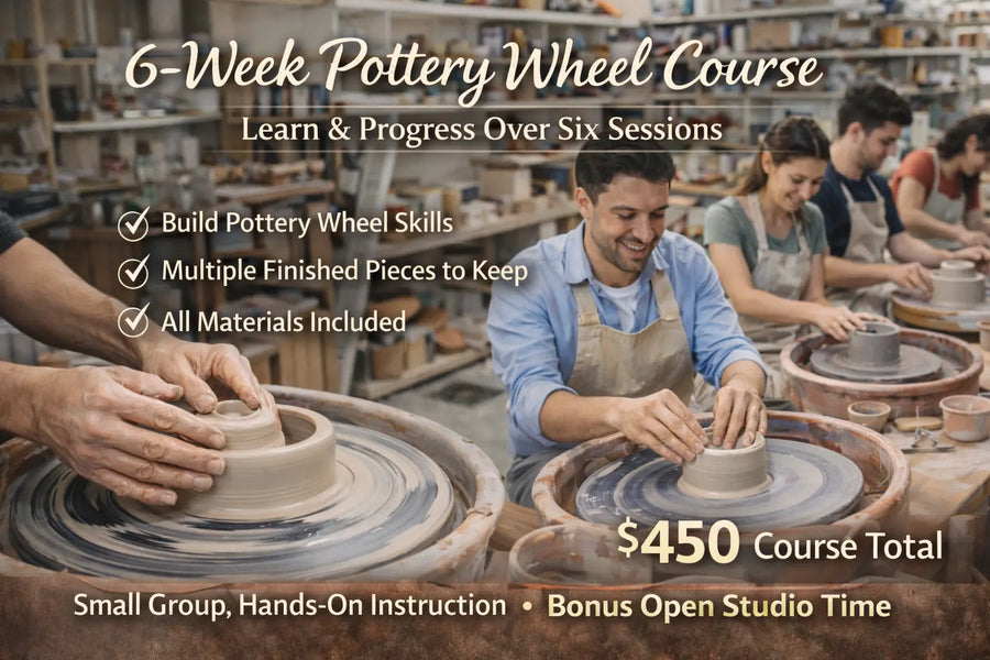 Progressive 6-Week Pottery Wheel Class (Beginner to Intermediate) | June 18- July 30 by The Wheel in the Window Pottery Studio, Southern home decor main product photo