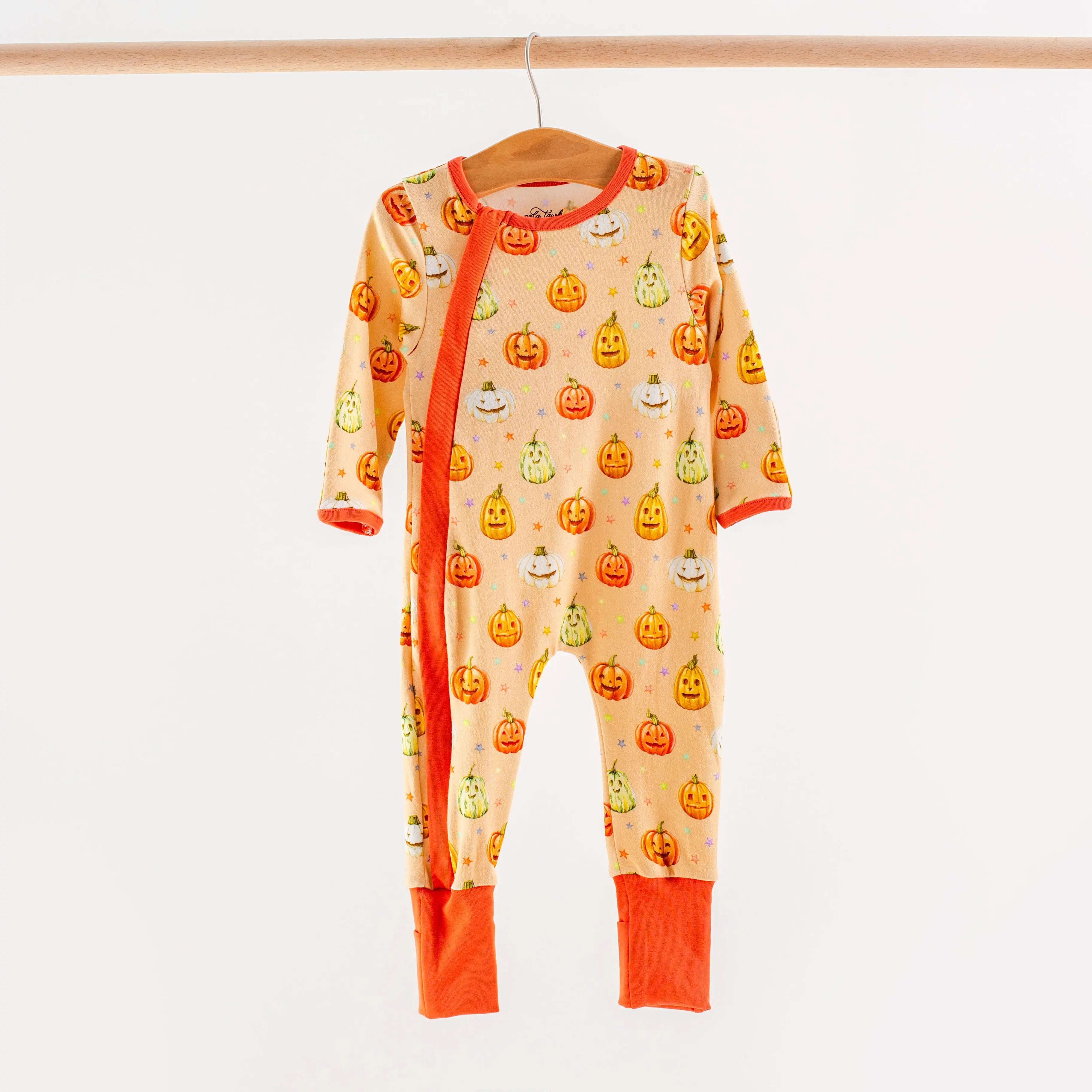 Pumpkin Pals Organic Cotton Kids Pajamas by Nola Tawk, Southern food gift detail photo 2