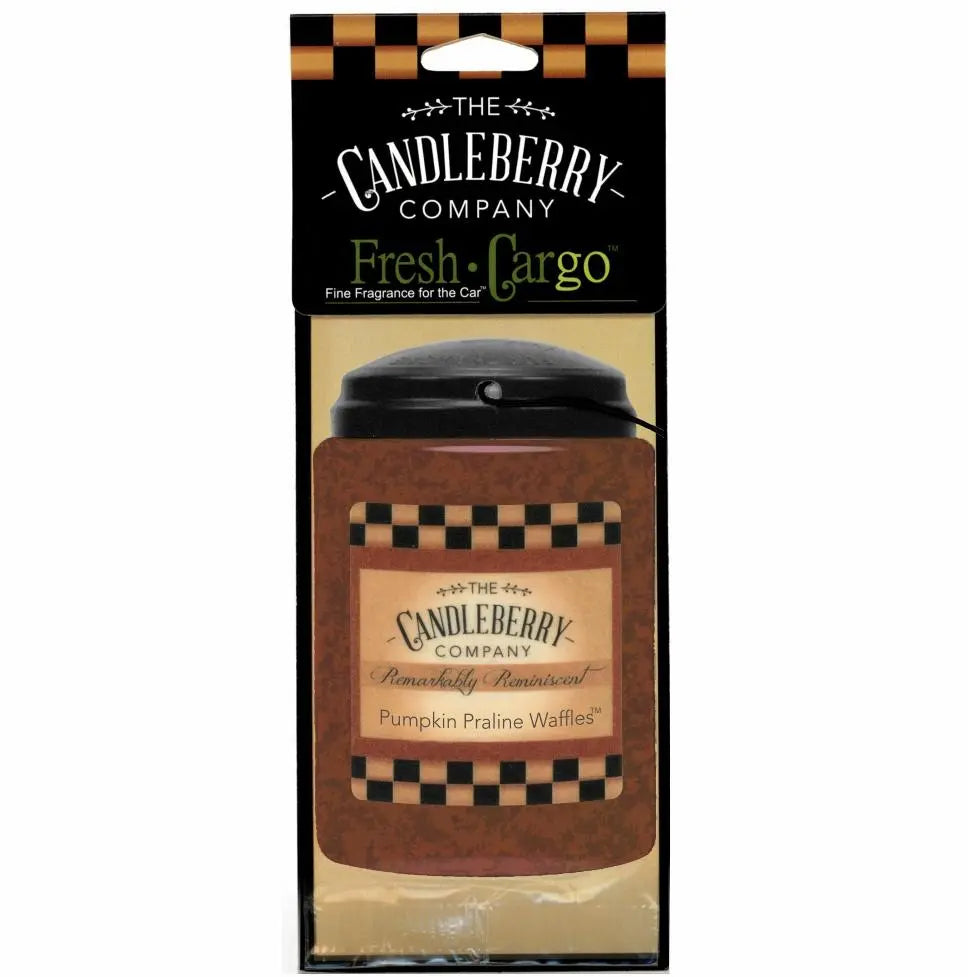 Pumpkin Praline Waffles™- "Fresh Cargo"®, Scent for the Car (2-PACK) (Collective) The Candleberry® Candle Company