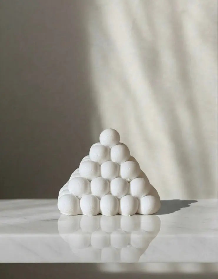 Pyramid decorative sculpture by Believe Candle