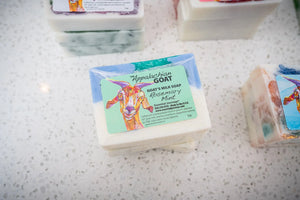 Rosemary Mint Goat'S Milk Soap Slice 5 Oz. by Essential Journeys, natural skincare detail photo 3