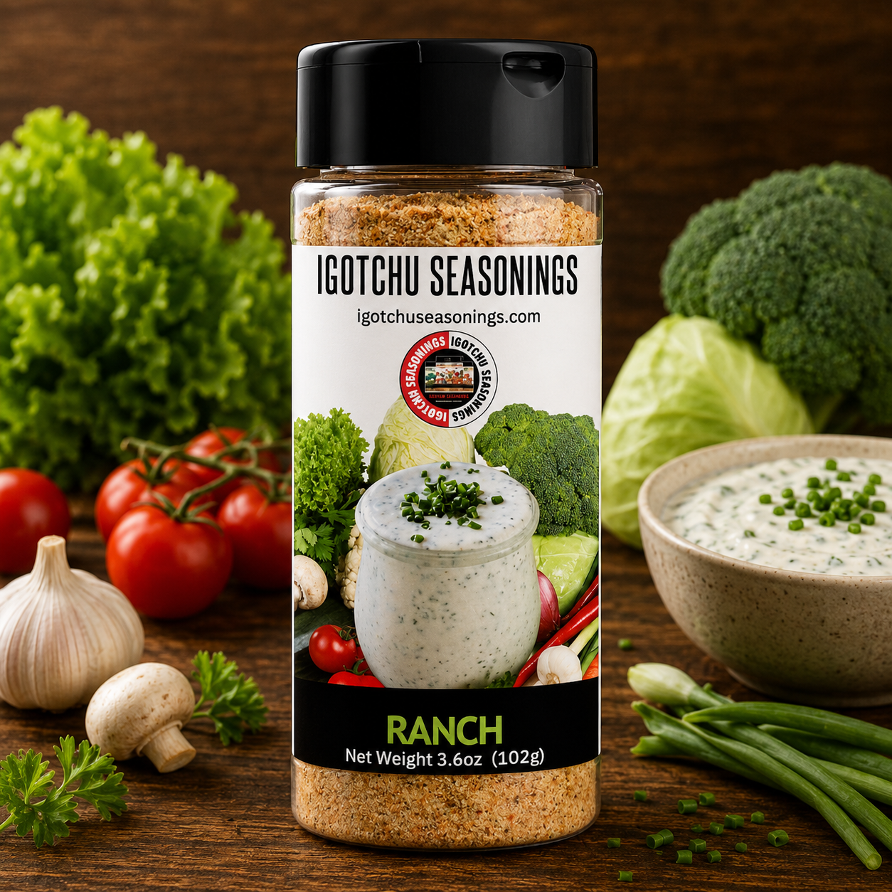 Igotchu Ranch seasoning by Igotchu Seasonings, Southern food gift main product photo