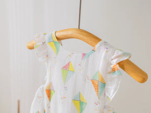 Reach for the Sky Organic Muslin Bubble Romper Nola Tawk
