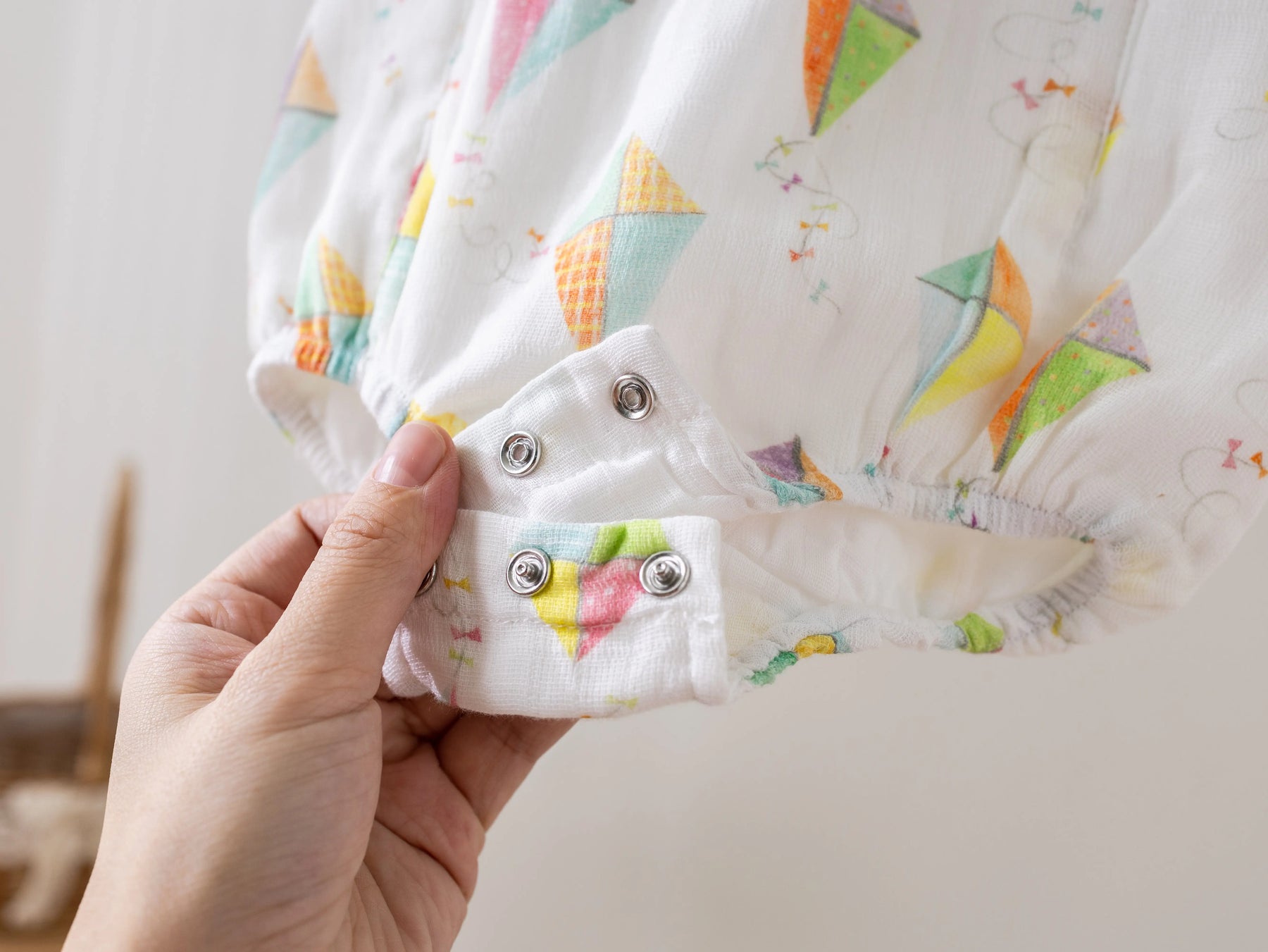 Reach for the Sky Organic Muslin Bubble Romper Nola Tawk
